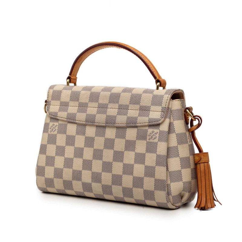 Louis Vuitton Damier Azur Croisette 2-Way Shoulder Bag White Leather — view 2