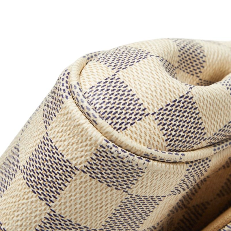 Louis Vuitton Damier Azur Favorite MM Chain Shoulder Bag White Leather — view 5