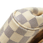Louis Vuitton Damier Azur Favorite MM Chain Shoulder Bag White Leather — view 5