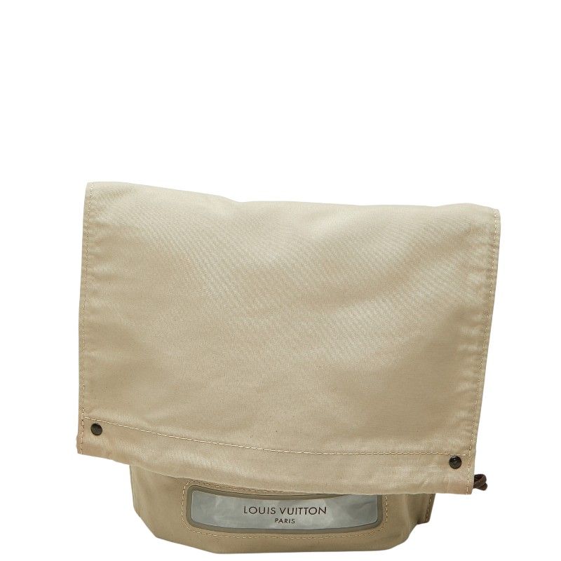 Louis Vuitton Monogram Us Chaussure Drawstring Pouch Gray Beige Polyester — view 3