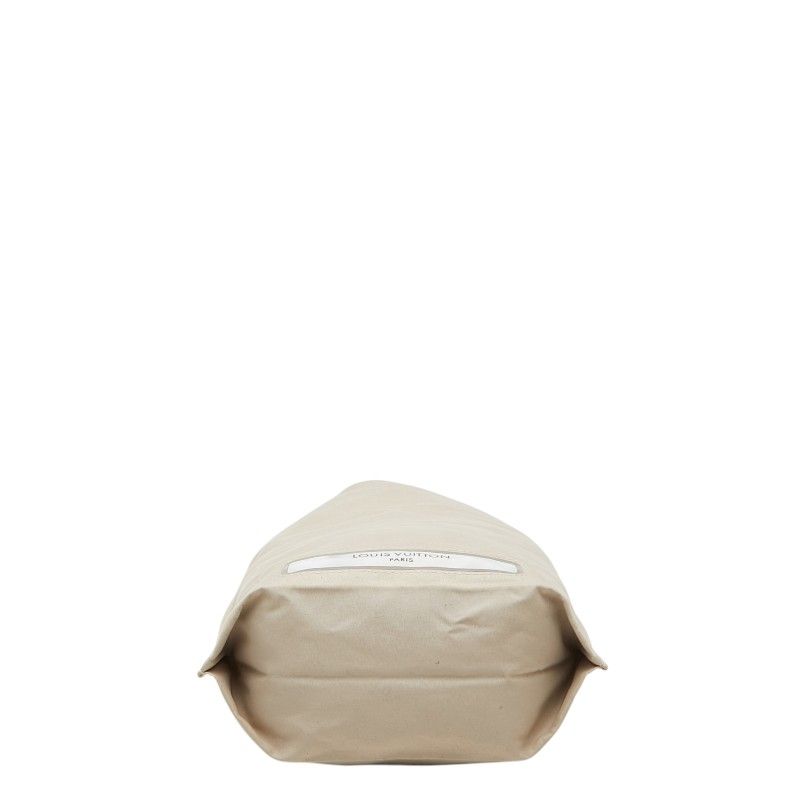 Louis Vuitton Monogram Us Chaussure Drawstring Pouch Gray Beige Polyester — view 6
