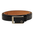 Gucci Interlocking Buckle Belt Black Leather