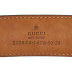 Gucci Interlocking Buckle Belt Black Leather — view 7