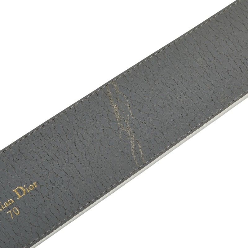 Dior CD Logo Charm Belt White Leather 1- Keychain — view 8