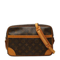 Louis Vuitton Monogram Trocadero 27 Crossbody Shoulder Bag Brown Leather