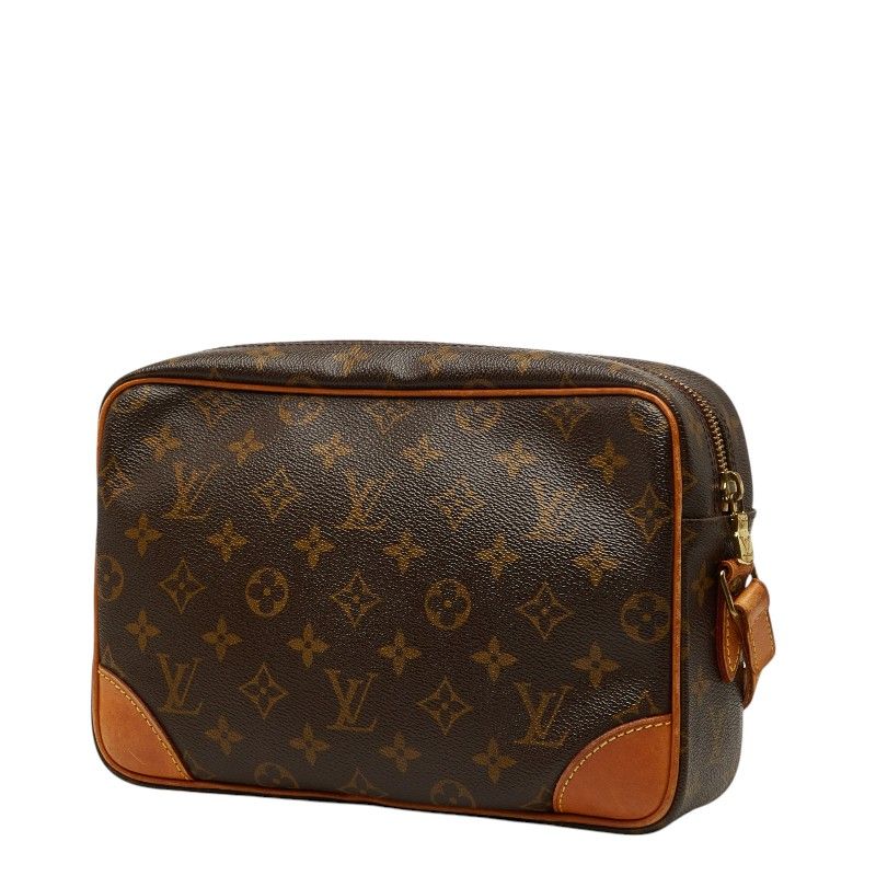 Louis Vuitton Monogram Trocadero 27 Crossbody Shoulder Bag Brown Leather — view 2