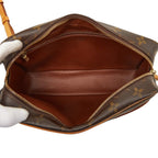 Louis Vuitton Monogram Trocadero 27 Crossbody Shoulder Bag Brown Leather — view 9