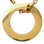 Celine Circle Logo Chain Pendant Gold Plated — view 4