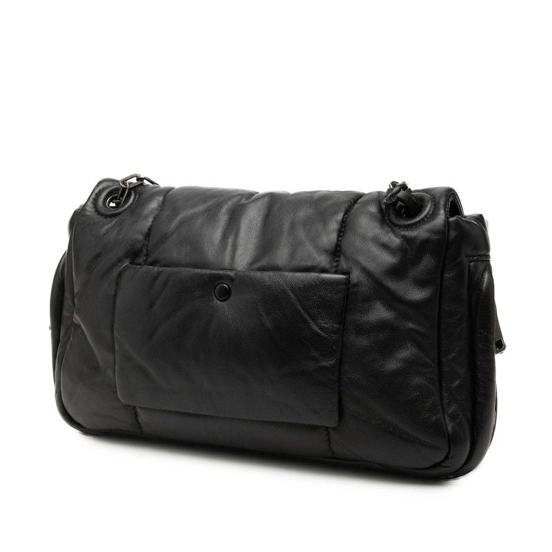 Prada Nappa Bomber Chain Shoulder Bag Black Leather — view 2