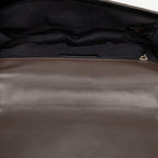 Chanel CC Logo Boy Chain Shoulder Bag Black Brown Leather — view 4