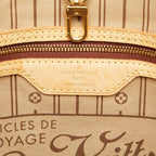 Louis Vuitton Monogram Neverfull GM Shoulder Bag Brown Leather — view 9