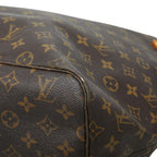 Louis Vuitton Monogram Neverfull GM Shoulder Bag Brown Leather — view 4