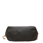 Louis Vuitton Monogram Neverfull GM Shoulder Bag Brown Leather — view 3