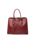 Prada Doubre Tote Red Leather