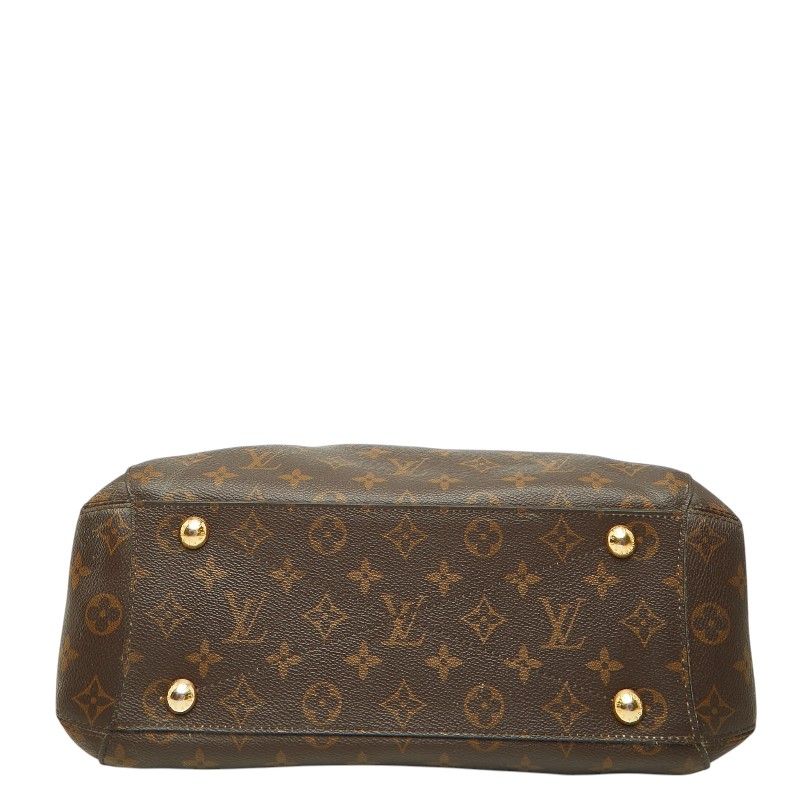 Louis Vuitton Monogram Montaigne MM 2-Way Shoulder Bag Brown Leather — view 3