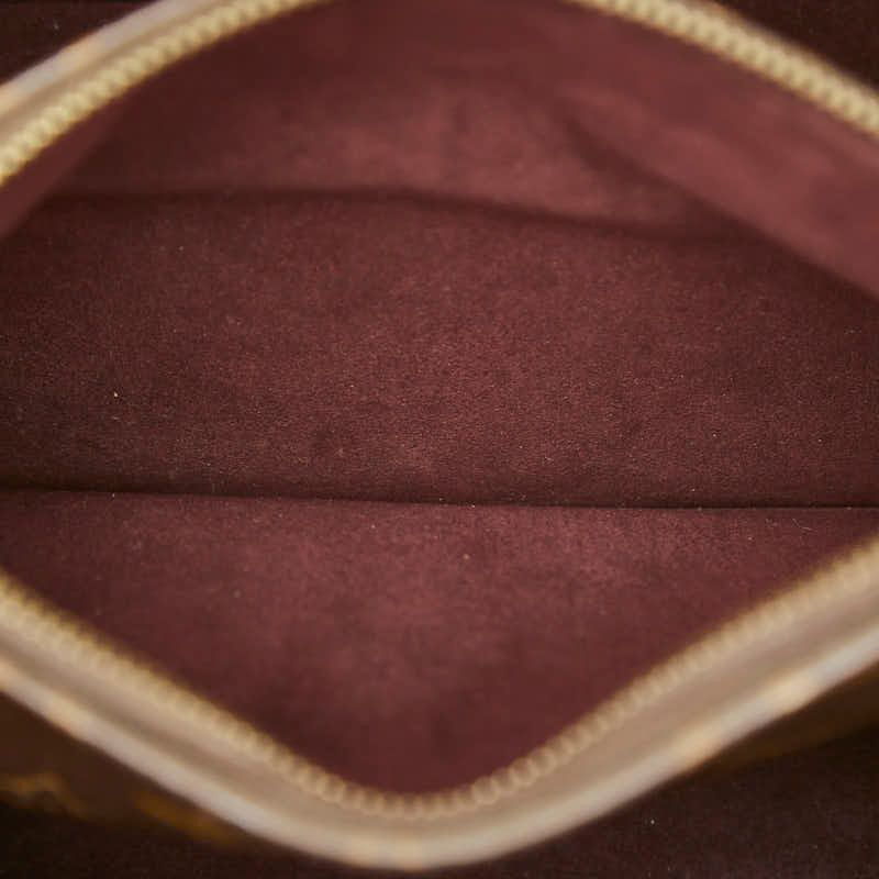 Louis Vuitton Monogram Montaigne MM 2-Way Shoulder Bag Brown Leather — view 9