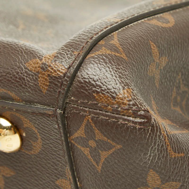 Louis Vuitton Monogram Montaigne MM 2-Way Shoulder Bag Brown Leather — view 6