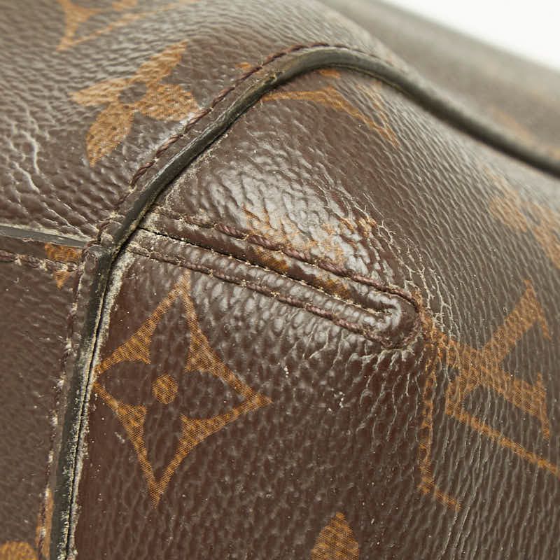 Louis Vuitton Monogram Montaigne MM 2-Way Shoulder Bag Brown Leather — view 4
