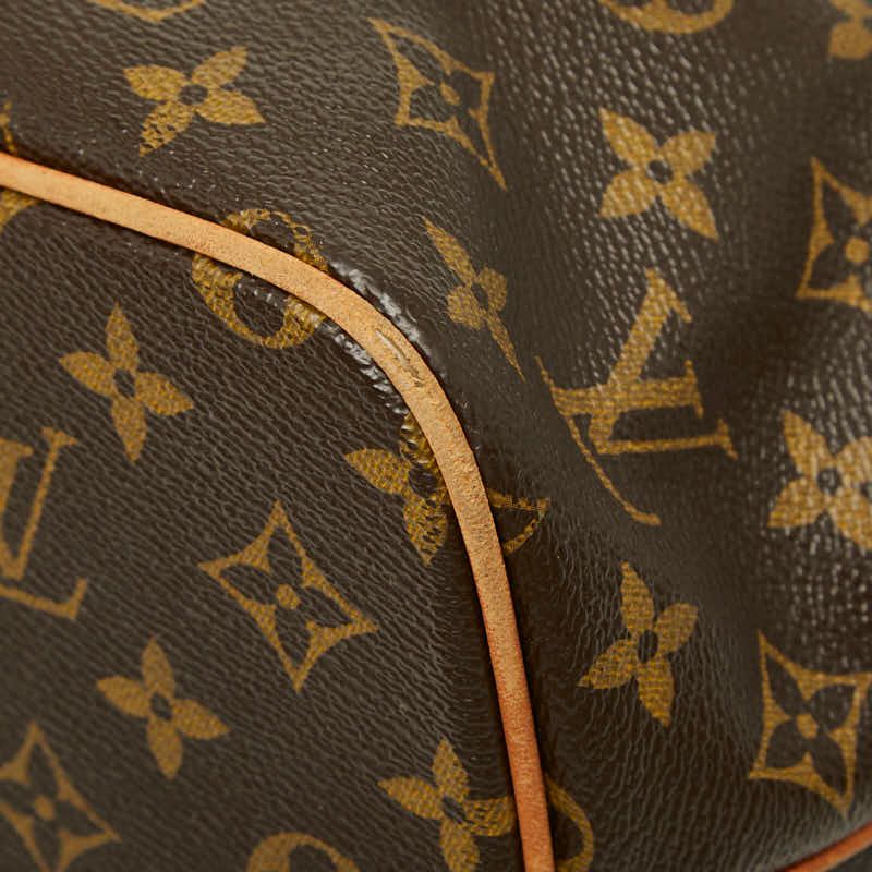 Louis Vuitton Monogram Palermo PM Handbag Brown Leather — view 8