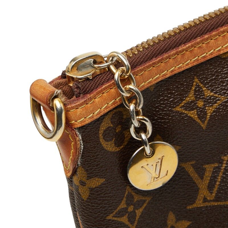 Louis Vuitton Monogram Palermo PM Handbag Brown Leather — view 5