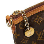 Louis Vuitton Monogram Palermo PM Handbag Brown Leather — view 5