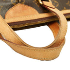 Louis Vuitton Monogram Palermo PM Handbag Brown Leather — view 4