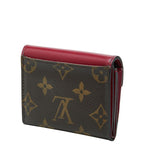 Louis Vuitton Monogram Portefeuille Zoe Trifold Wallet Fuchsia Pink Brown — view 2