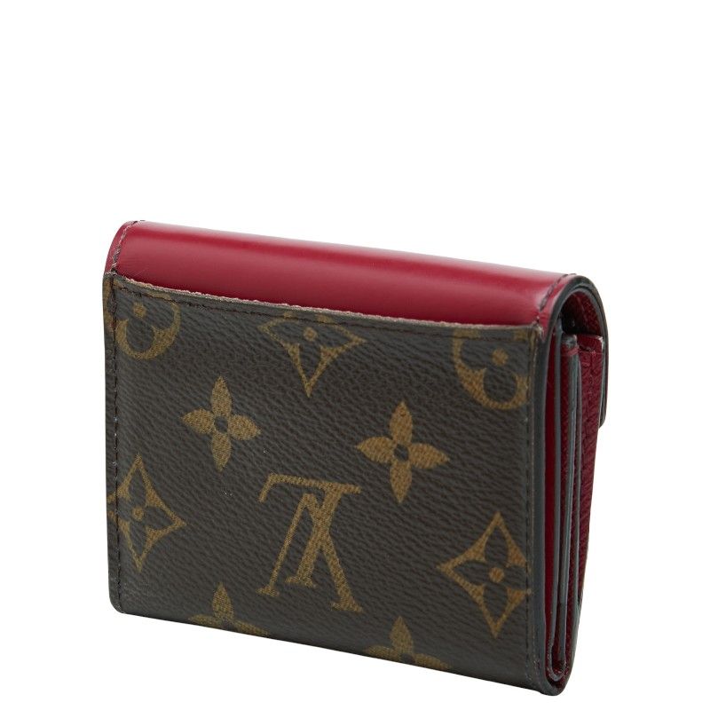 Louis Vuitton Monogram Portefeuille Zoe Trifold Wallet Fuchsia Pink Brown — view 2