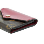 Louis Vuitton Monogram Portefeuille Zoe Trifold Wallet Fuchsia Pink Brown — view 4