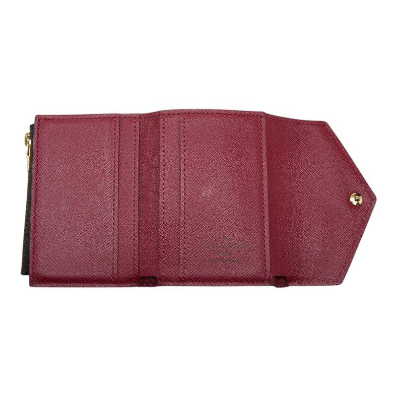 Louis Vuitton Monogram Portefeuille Zoe Trifold Wallet Fuchsia Pink Brown — view 6
