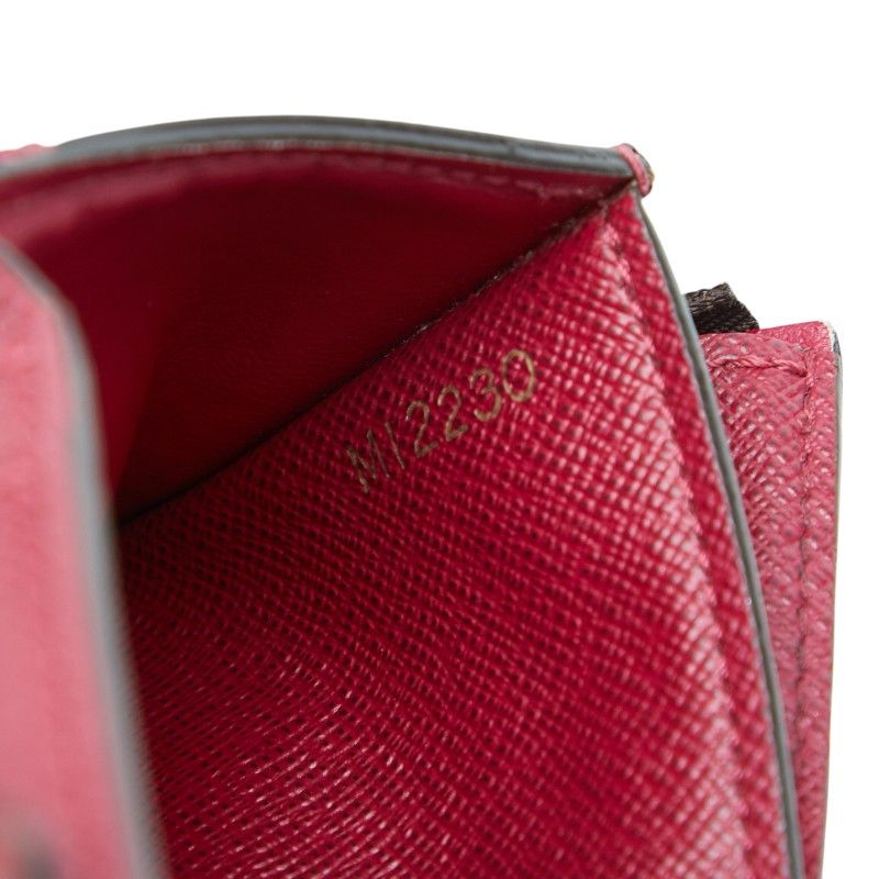 Louis Vuitton Monogram Portefeuille Zoe Trifold Wallet Fuchsia Pink Brown — view 9