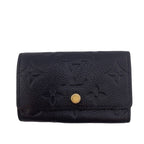Louis Vuitton Wallet Multicles 6 Leather Noir Monogram Empreinte Key Case Smart