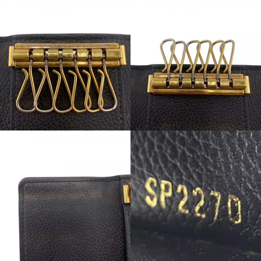 Louis Vuitton Wallet Multicles 6 Leather Noir Monogram Empreinte Key Case Smart — view 8