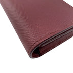 Celine Bel Large Flap Wallet Card Holder Coin Purse Wine — view 4