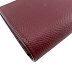 Celine Bel Large Flap Wallet Card Holder Coin Purse Wine — view 5
