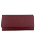 Celine Bel Large Flap Wallet Card Holder Coin Purse Wine