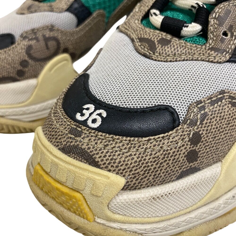 Gucci the Hacker Project Maxi GG Supreme Canvas Sneakers Green — view 4