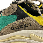 Gucci the Hacker Project Maxi GG Supreme Canvas Sneakers Green — view 6