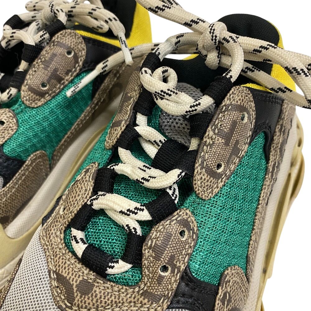 Gucci the Hacker Project Maxi GG Supreme Canvas Sneakers Green — view 5