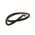 Dior Black Silver Choker Necklace 2-Way Braided Bangle CD Logo Bracelet — view 8