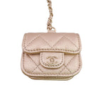 Chanel Airpods Case Chain Pouch Ear Zip Around Quilted Coin — view 4