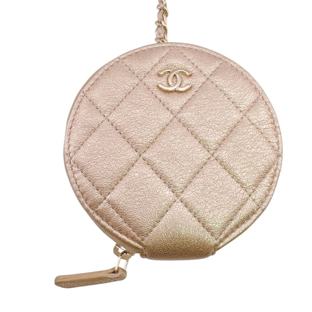 Chanel Airpods Case Chain Pouch Ear Zip Around Quilted Coin — view 2