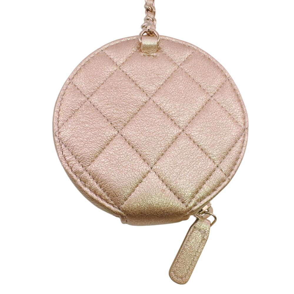 Chanel Airpods Case Chain Pouch Ear Zip Around Quilted Coin — view 3