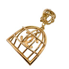 Chanel Birdcage Vintage One Side Only CC Logo Earrings