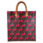 Louis Vuitton Monogram Cherry Sac Plat Handbag Canvas Multicolor