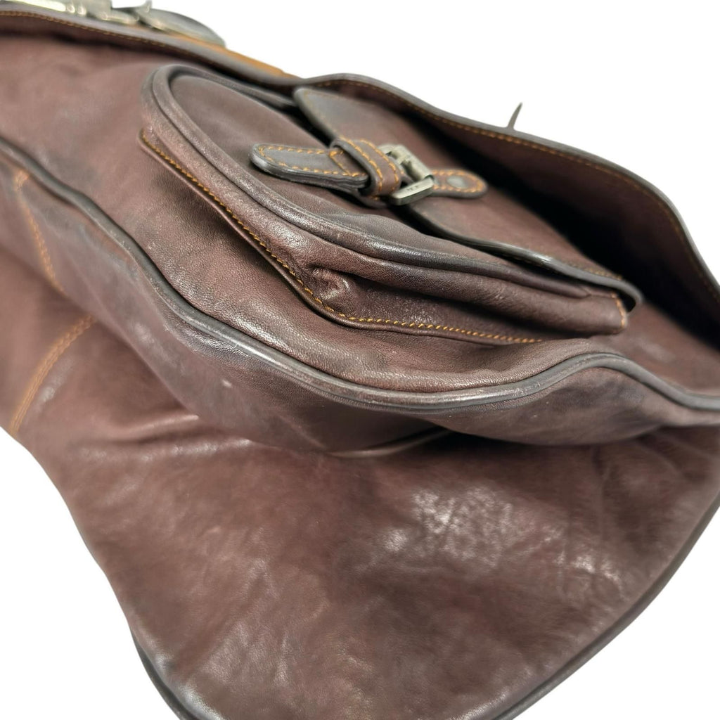 Dior Handbag Dark Brown Concho Coin Antique — view 7