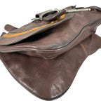 Dior Handbag Dark Brown Concho Coin Antique — view 6