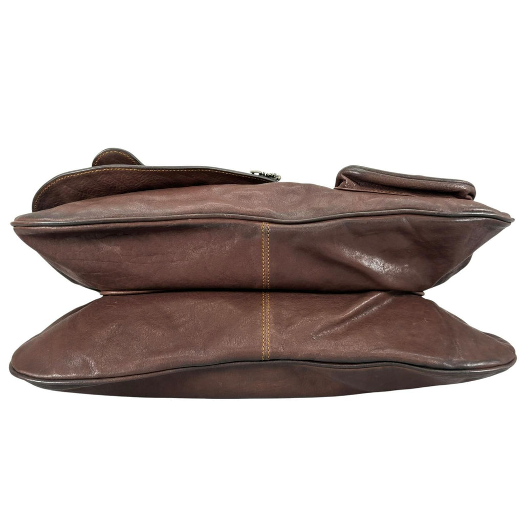 Dior Handbag Dark Brown Concho Coin Antique — view 4
