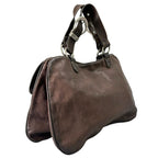 Dior Handbag Dark Brown Concho Coin Antique — view 3
