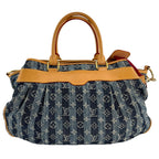 Louis Vuitton Monogram Denim Cavaliere GM Handbag Blue 2-Way — view 2
